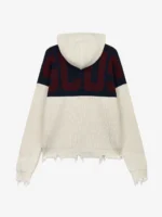 Band Logo Back Hooded Cardigan d