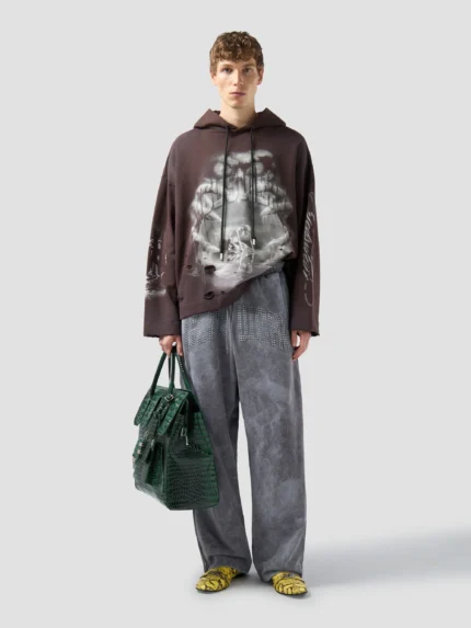 Gcds Brown Gothic Sweatshirt dd